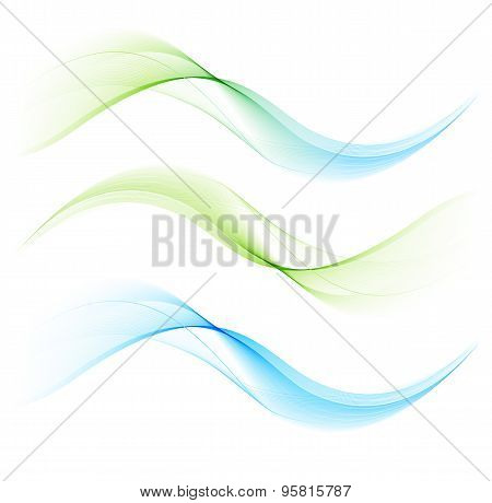 Abstract curved lines background. Template brochure design