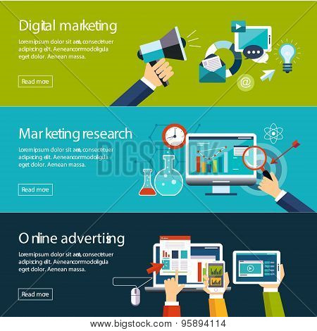 Management Digital Marketing Srartup Planning Analytics  Banners