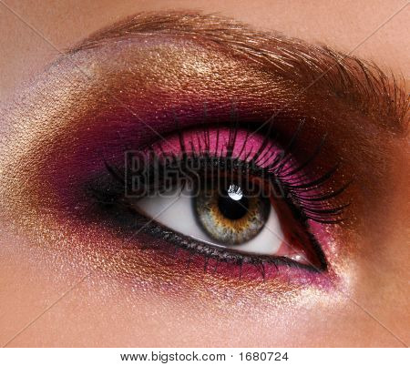 Oro rosa-make-up.