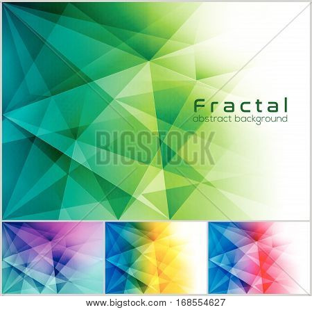 Fractal abstract background. Low poly vector background series suitable for design element and web background