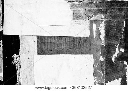 Blank White Creased Crumpled Paper Texture Background Old Grunge Ripped Torn Vintage Collage Posters