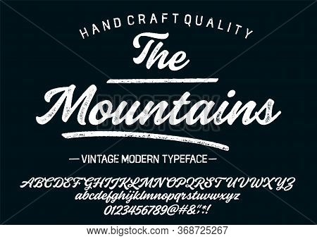 Hand Drawn Typeface Set. Brush Painted Characters: Lowercase And Uppercase.typography Alphabet For Y