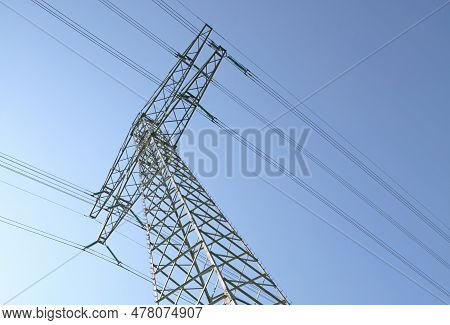 View On One Outdoor High Voltage Electric Transmission Line Support Metal Construction Tower Pillon,