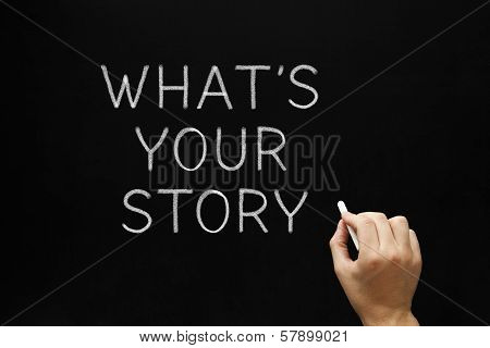 Whats Your Story Blackboard