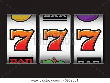 Győztes hármas sevens-slot machine