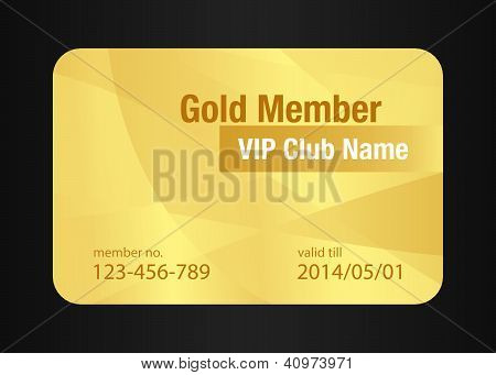 Gold vip-Clubkarte