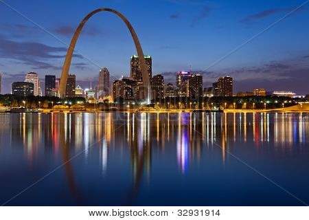 City of St. Louis skyline.