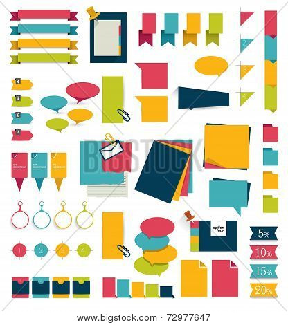 Collections of infographics flat design diagrams.