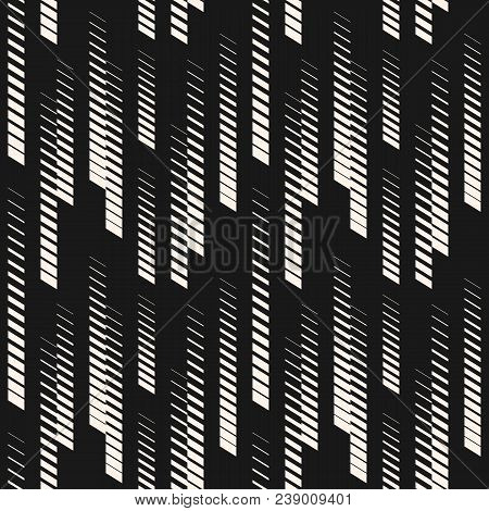 Abstract Geometric Seamless Pattern With Vertical Halftone Lines, Tracks, Stripes. Extreme Sport Sty