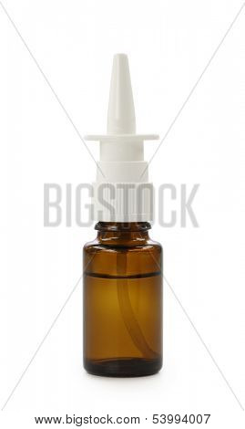 Nasal spray isolated on white background