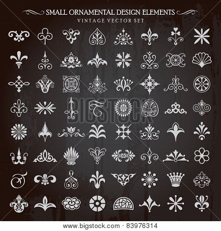 Small Ornamental Design Elements Vector