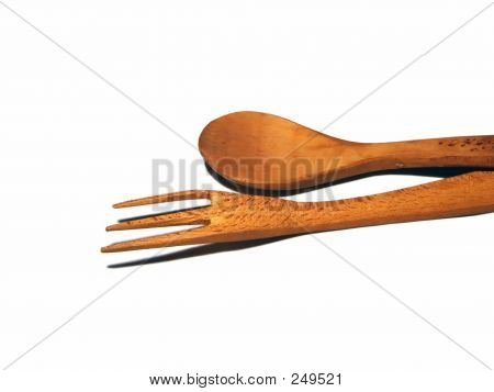  Wooden Forks And Poon