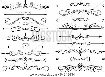 Set Of Dividers, Ornamental Rule Lines