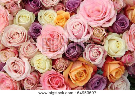 Pastel Wedding Roses