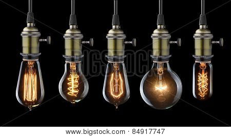 Glowing Old Light Bulbs