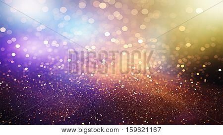 Abstract bokeh background. Christmas Glittering background. Abstract christmas background. Glittering Christmas background. Yellow christmas background Glitter christmas background.