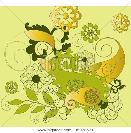 paisley background design vector