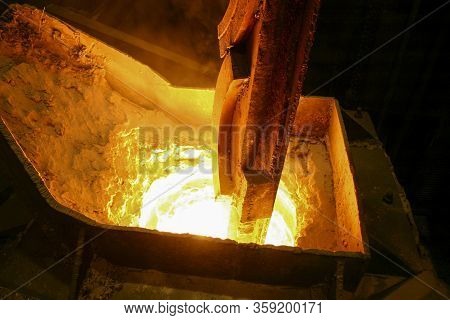 The Process Of Recycling Scrap Metal. Centrifugal Metal Casting. The Concept Of Metallurgy And Waste