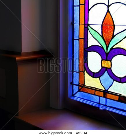 Stained Glass Window Sill