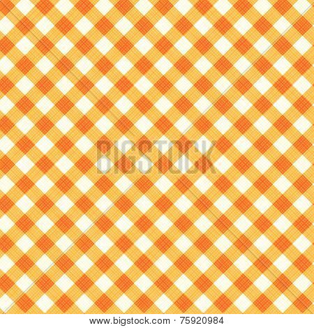 Thanksgiving or autumn gingham fabric, seamless pattern included