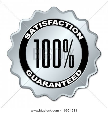 vector satisfaction guaranteed label