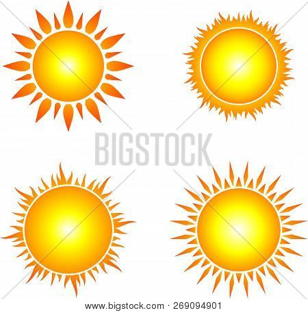 Sun Icon Iet. Sun Collection Logo Icon Vector. Sun Star Collection, Sun Icon Logo. Sun Icon. Sun Log