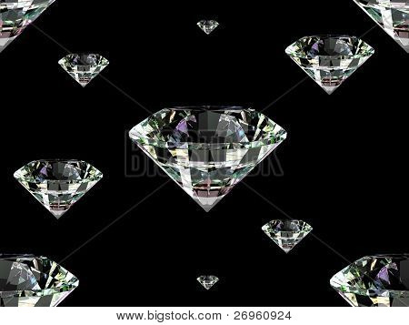 Seamless diamond background