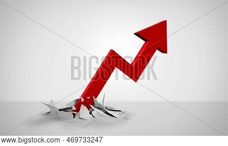 Upward Growth Trend And Soaring Stock Market Performance Or Rising Inflation And Growing Interst Rat