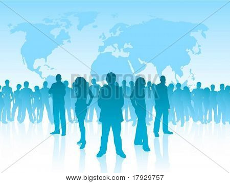 Leadership, each silhouette is separate and can be used individually - vector