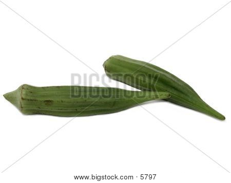 Two Fresh Okra