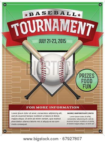 Baseball Tournament Illustration