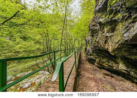 Rieger's trail along the Jizera River, between the towns of Semily and Zelezny Brod