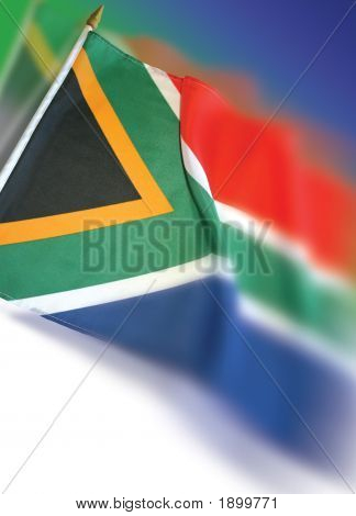 South African Flag Waving