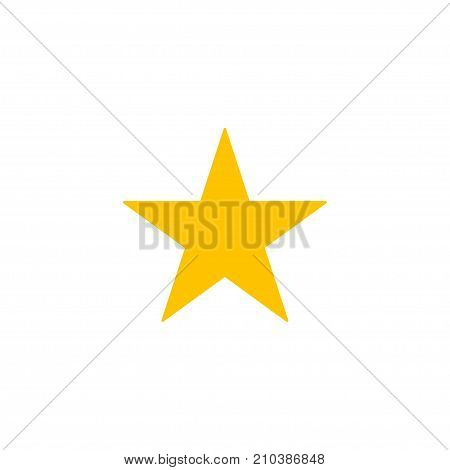 Gold Star icon on a white background. Vector illustration