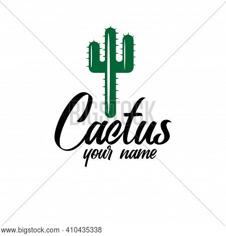 Illustration Cactus Design Vector. Cactus Logo Vector