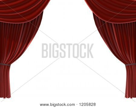 Red Theatre Curtain