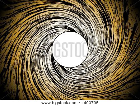 Golden Background With Spiral