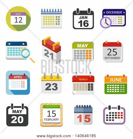 Calendar icon vector isolated, calendar icon graphic reminder element message symbol. Calendar icon message template shape office calendar icon appointment. Binder schedule calendar icon.