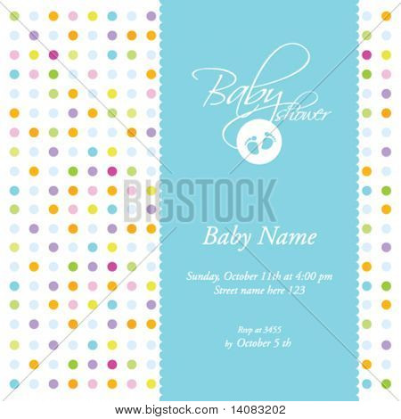 Baby shower - plantilla de tarjeta