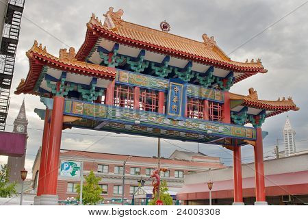 Chinatown Gate in Seattle Washington