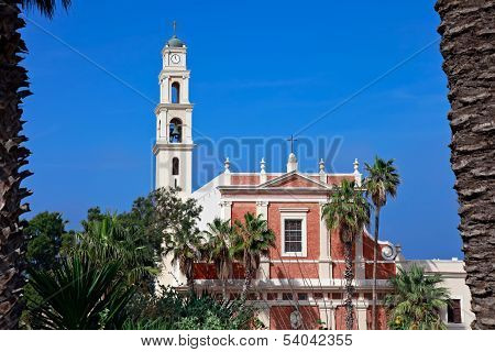 JAFFA, ISRAEL-JULY 2, 2008: St. Peter's Church Is A Franciscan Church In Old Jaffa In Israel.