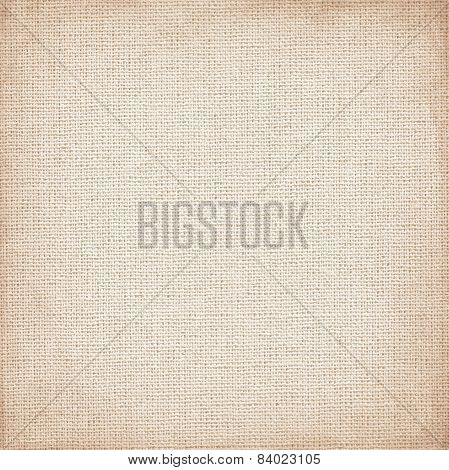 Beige Canvas With Delicate Grid To Use As Grunge Background Or Texture