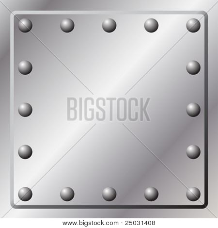 Metal Background with Rivets