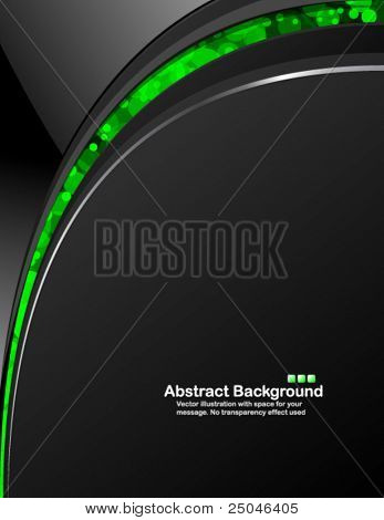 Dark background with random transparent circles. Vector illustration in RGB colors.