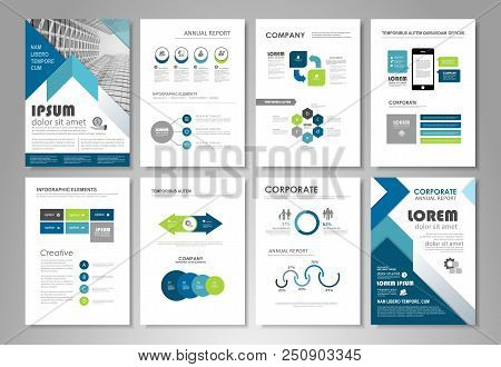 Blue And Green Abstract Presentation Slide Templates. Brochure Template, Brochures, Brochure Layout,