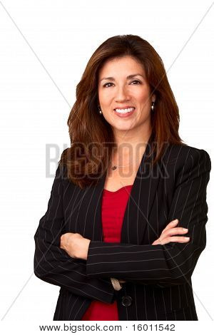 Foto stock: Retrato de una empresaria muy madura