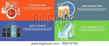 Data protection, transmission, storage and delete