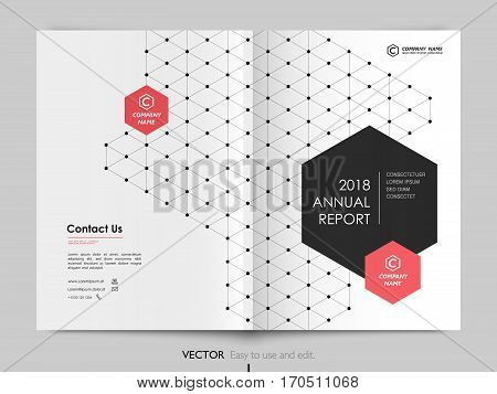 Cover design annual report, vector template brochures, flyers, presentations, leaflet, magazine a4 size. Minimalistic design background