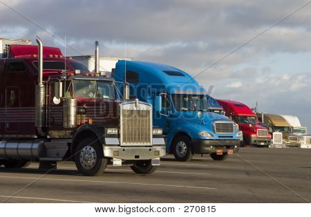 Line Of Trucks 1