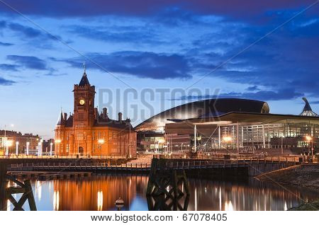 Cardiff Bay Cityscape